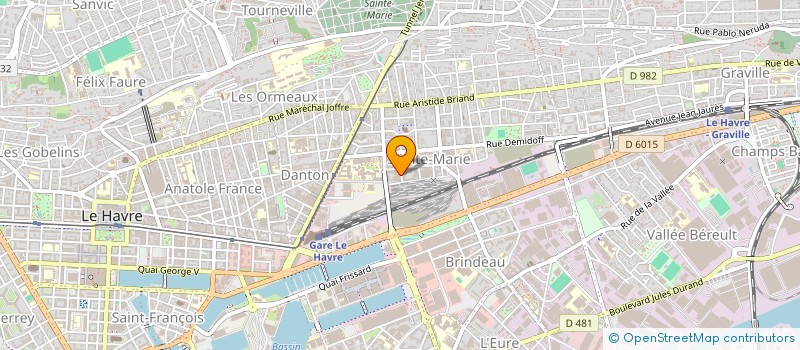 localisation de l'entreprise MONSIEUR HUGO COISY à LE HAVRE