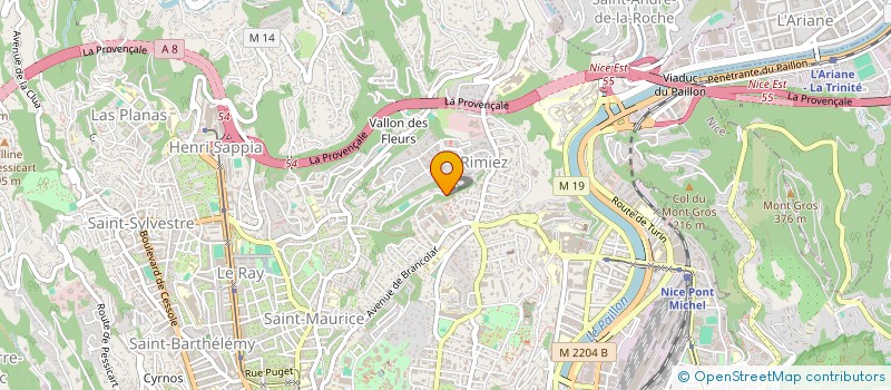 localisation de l'entreprise MONSIEUR HUGO COKINI  NICE