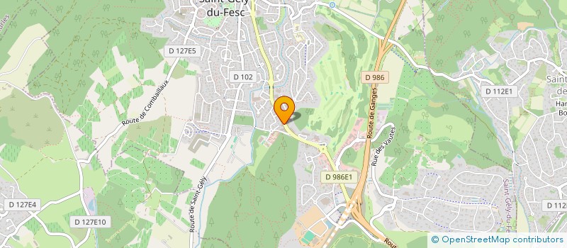 localisation de l'entreprise MONSIEUR HUGO COLLIGNAN  SAINT-GELY-DU-FESC