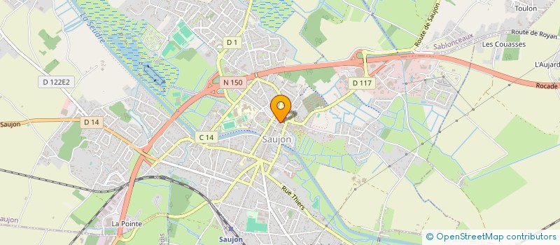 localisation de l'entreprise MONSIEUR HUGO COMBEAU  SAUJON