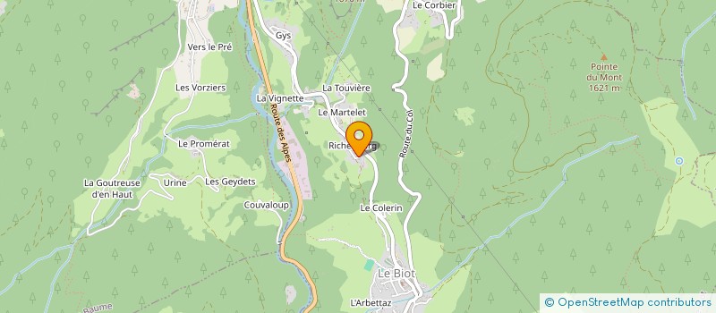 localisation de l'entreprise MONSIEUR HUGO COMPTON  LE BIOT