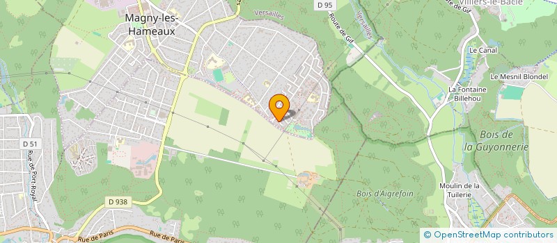 localisation de l'entreprise MONSIEUR HUGO COUETTE  MAGNY-LES-HAMEAUX