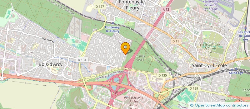 localisation de l'entreprise MONSIEUR HUGO CRETI  BOIS-D'ARCY