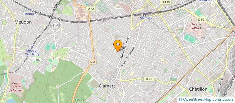 localisation de l'entreprise MONSIEUR HUGO CREVISIER  CLAMART