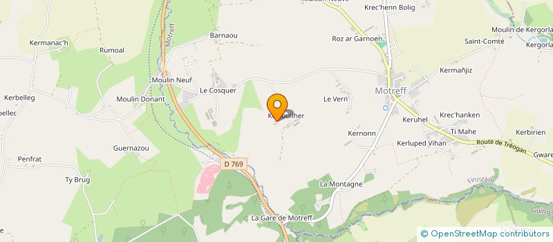 localisation de l'entreprise MONSIEUR HUGO CROISIER à MOTREFF
