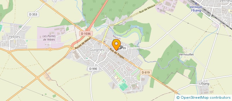 localisation de l'entreprise MONSIEUR HUGO CROMBET  GUIGNES