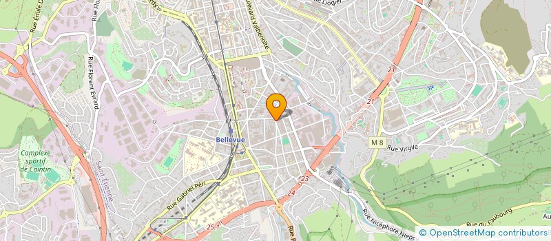 localisation de l'entreprise MONSIEUR HUGO CROZIER  SAINT-ETIENNE