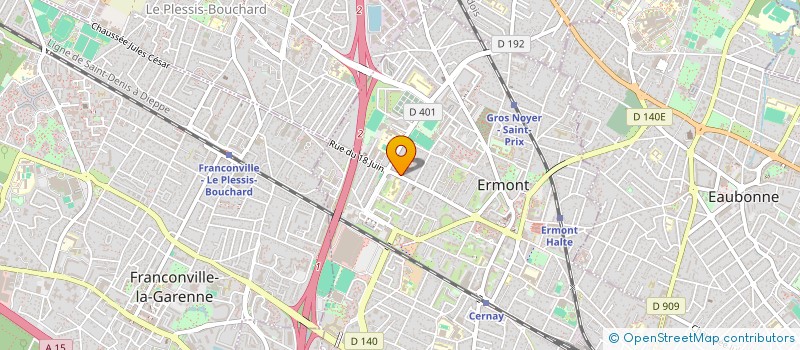 localisation de l'entreprise MONSIEUR HUGO DA COSTA  ERMONT