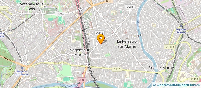 localisation de l'entreprise MONSIEUR HUGO DA CUNHA  LE PERREUX-SUR-MARNE