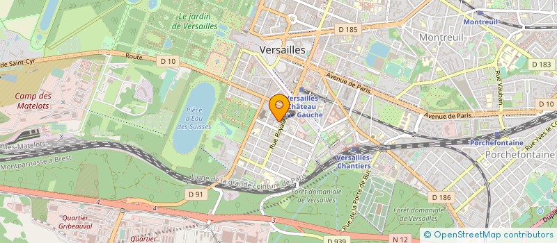 localisation de l'entreprise MONSIEUR HUGO DA SILVA FERREIRA à VERSAILLES