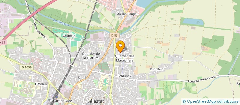 localisation de l'entreprise MONSIEUR HUGO DAEFFLER  SELESTAT