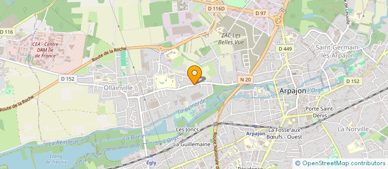 localisation de l'entreprise MONSIEUR HUGO DAGUENET  OLLAINVILLE