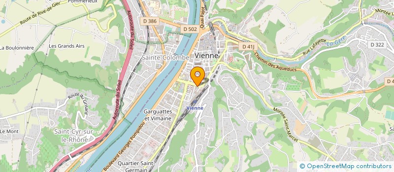 localisation de l'entreprise MONSIEUR HUGO DAL MAS à VIENNE