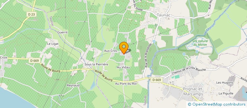 localisation de l'entreprise MONSIEUR HUGO DALOUCHE  TAURIAC