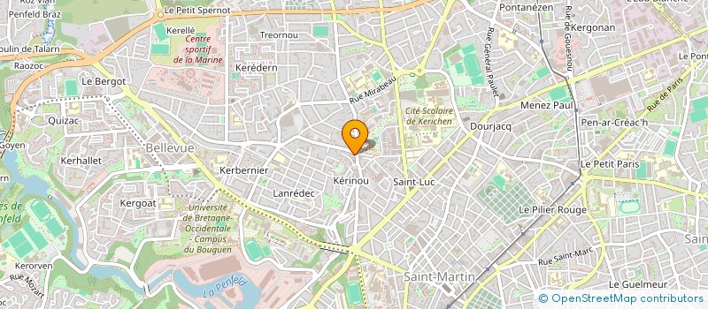 localisation de l'entreprise MONSIEUR HUGO DARNET  BREST