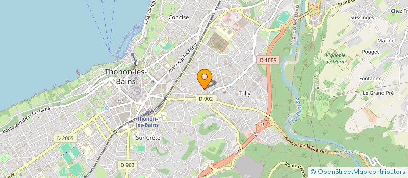 localisation de l'entreprise MONSIEUR HUGO DAUBIE à THONON-LES-BAINS