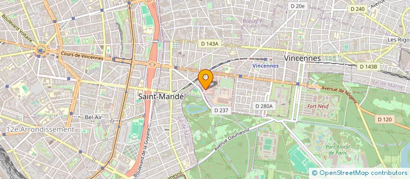 localisation de l'entreprise MONSIEUR HUGO DAVID  SAINT-MANDE