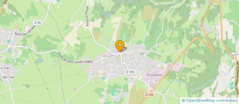 localisation de l'entreprise MONSIEUR HUGO DE ANDRADE PINTO  TALUYERS