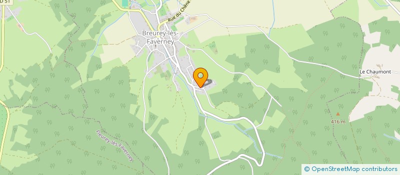 localisation de l'entreprise MONSIEUR HUGO DE MELIM PERESTRELO  BREUREY-LES-FAVERNEY