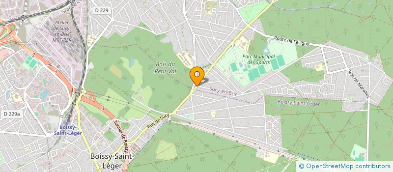 localisation de l'entreprise MONSIEUR HUGO DE OLIVEIRA LOPES à SUCY-EN-BRIE