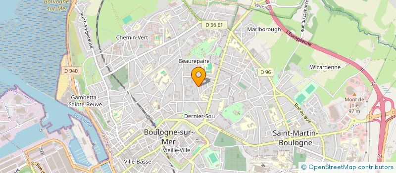 localisation de l'entreprise MONSIEUR HUGO DE SAINTE MAREVILLE  BOULOGNE-SUR-MER