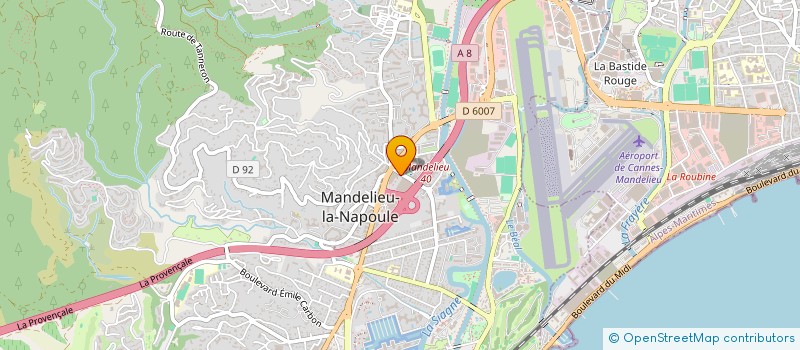 localisation de l'entreprise MONSIEUR HUGO DE SOUSA  MANDELIEU-LA-NAPOULE