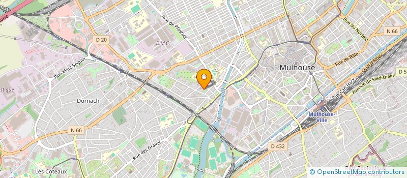 localisation de l'entreprise MONSIEUR HUGO DEBENATH  MULHOUSE