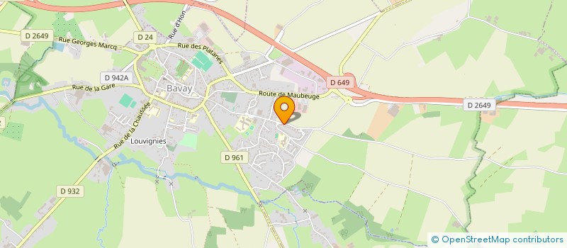 localisation de l'entreprise MONSIEUR HUGO DECHAMPS  BAVAY