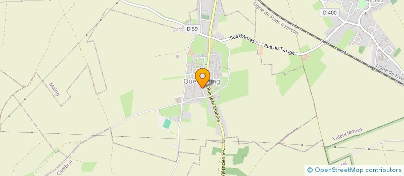 localisation de l'entreprise MONSIEUR HUGO DECROUE  QUERENAING