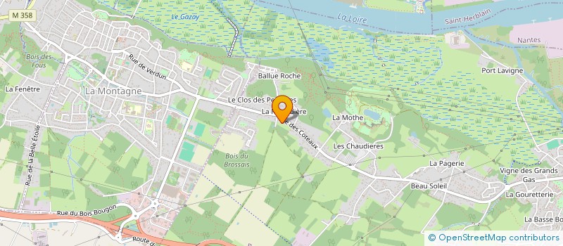 localisation de l'entreprise MONSIEUR HUGO DEFOIS  BOUGUENAIS