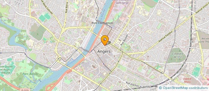 localisation de l'entreprise MONSIEUR HUGO DELARUELLE à ANGERS