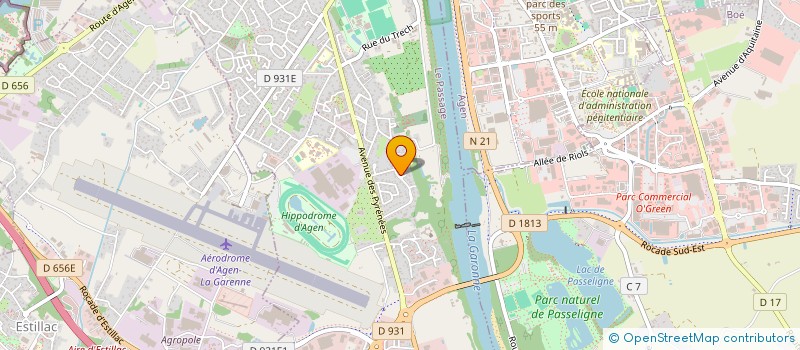 localisation de l'entreprise MONSIEUR HUGO DELAUME  LE PASSAGE