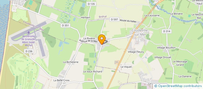 localisation de l'entreprise MONSIEUR HUGO DELAUNAY  COUDEVILLE-SUR-MER