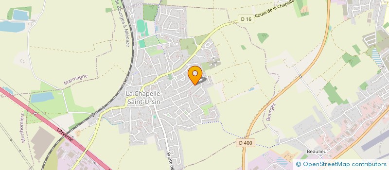 localisation de l'entreprise MONSIEUR HUGO DELHOMME  LA CHAPELLE-SAINT-URSIN