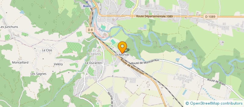 localisation de l'entreprise MONSIEUR HUGO DELORME  TRELINS