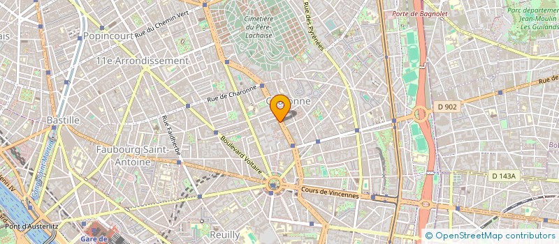 localisation de l'entreprise MONSIEUR HUGO DELURET  PARIS