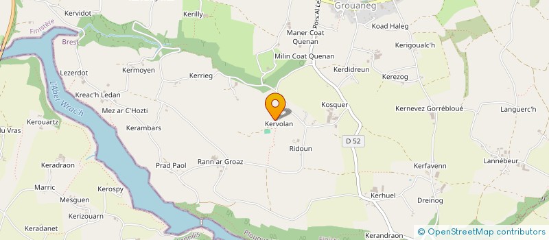 localisation de l'entreprise MONSIEUR HUGO DENES  PLOUGUERNEAU