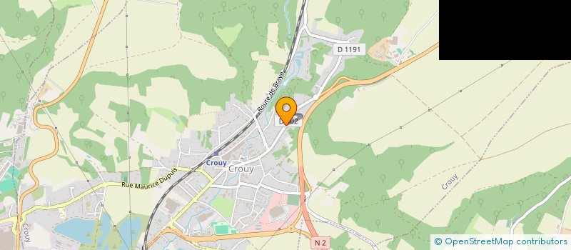 localisation de l'entreprise MONSIEUR HUGO DENIS  CROUY