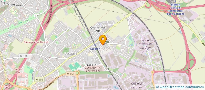 localisation de l'entreprise MONSIEUR HUGO DERBAY à LESQUIN