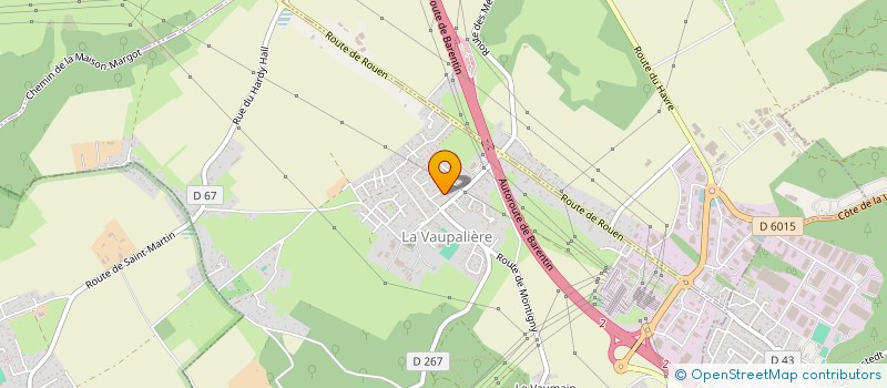 localisation de l'entreprise MONSIEUR HUGO DERGAL  LA VAUPALIERE