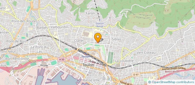 localisation de l'entreprise MONSIEUR HUGO DERMIE  TOULON