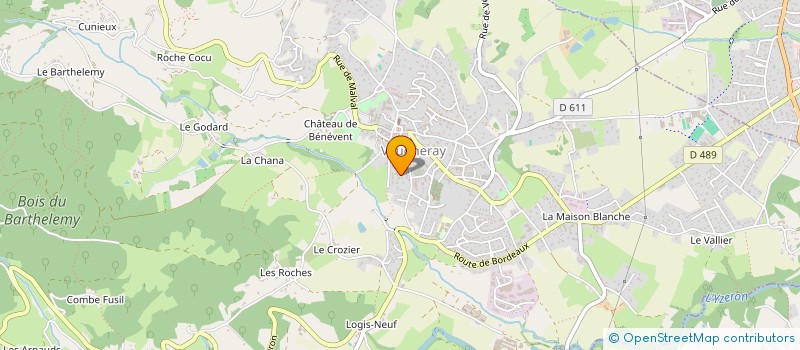 localisation de l'entreprise MONSIEUR HUGO DERVISSOGLOU  VAUGNERAY