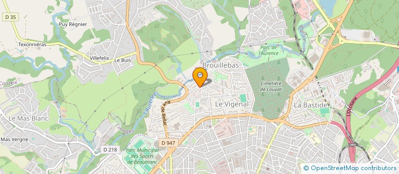 localisation de l'entreprise MONSIEUR HUGO DESMOULIN  LIMOGES