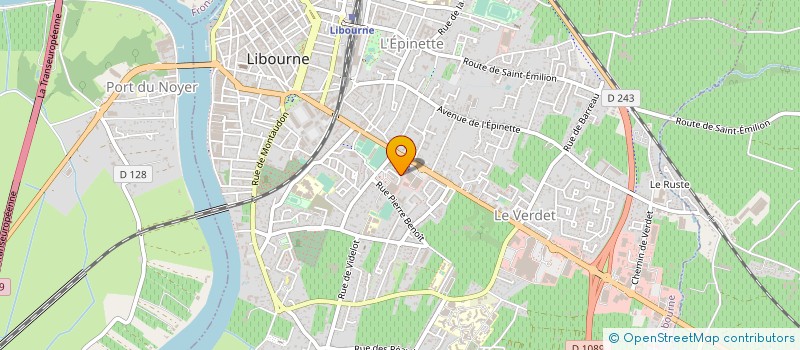 localisation de l'entreprise MONSIEUR HUGO DEVAUD  LIBOURNE