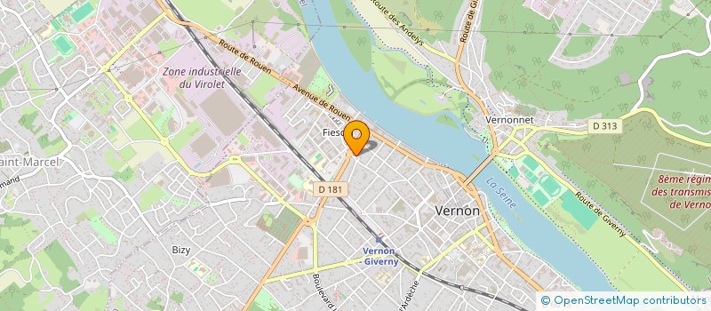 localisation de l'entreprise MONSIEUR HUGO DI ZAZZO  VERNON