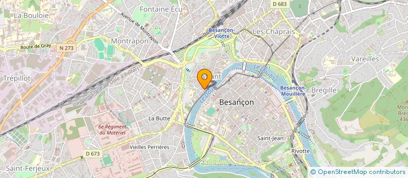 localisation de l'entreprise MONSIEUR HUGO DOLE à BESANCON