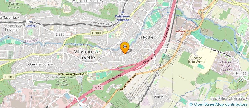 localisation de l'entreprise MONSIEUR HUGO DOLIVET à VILLEBON-SUR-YVETTE
