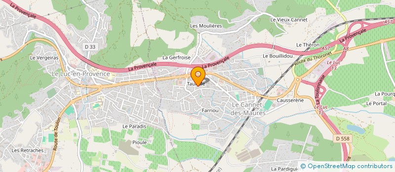 localisation de l'entreprise MONSIEUR HUGO DOMENECH  LE CANNET-DES-MAURES