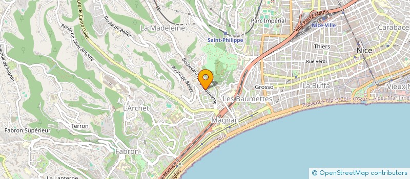 localisation de l'entreprise MONSIEUR HUGO DOMINGUEZ à NICE