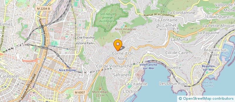 localisation de l'entreprise MONSIEUR HUGO DOS SANTOS FERNANDES à NICE